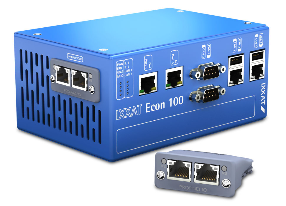 머신 제어 및 산업용 네트워크 커넥티비티를 통합한 새로운 IXXAT Econ 100